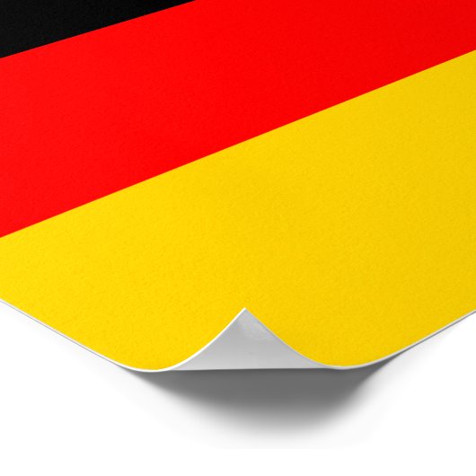 Poster Drapeau Allemagne (Coin)