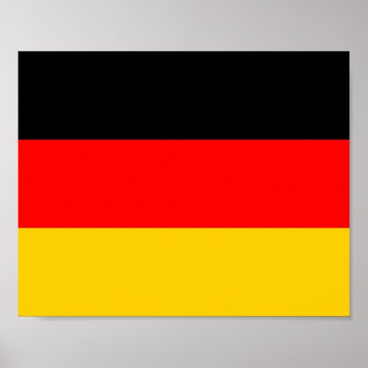 Poster Drapeau Allemagne (Devant)