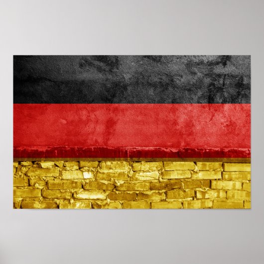 Poster Drapeau allemand (Devant)