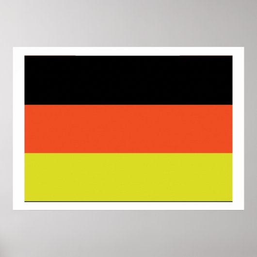 Poster Drapeau allemand (Devant)