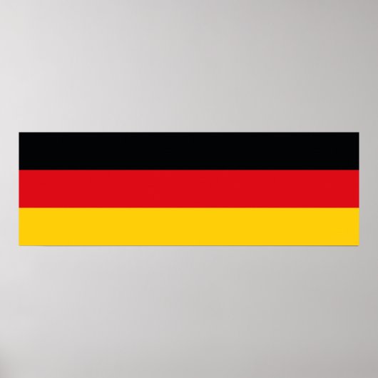 Poster Drapeau allemand (Devant)