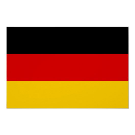 Poster Drapeau allemand (Devant)