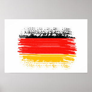 Poster Drapeau allemand