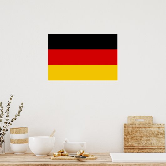 Poster Drapeau allemand (Cuisine)
