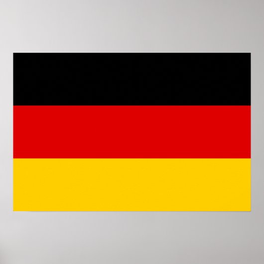 Poster Drapeau allemand (Devant)