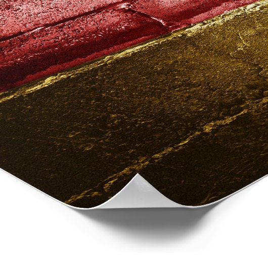 Poster Drapeau allemand (Coin)