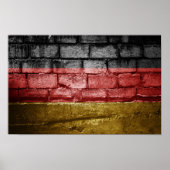 Poster Drapeau allemand (Devant)