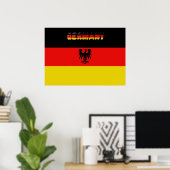 Poster Drapeau allemand (Bureau à domicile)