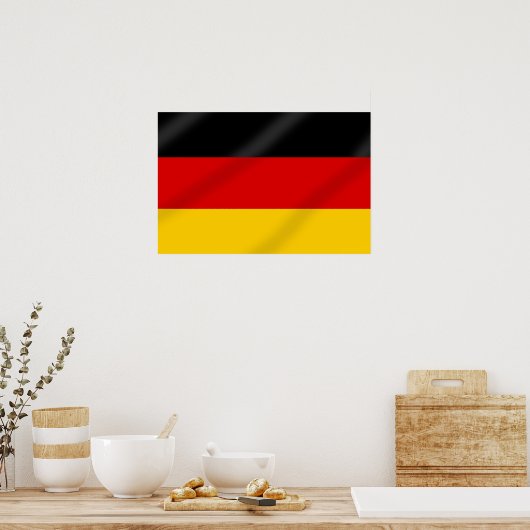 Poster Drapeau allemand cadeaux (Cuisine)