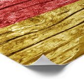 Poster drapeau allemand en bois (Coin)