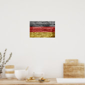 Poster drapeau allemand en bois (Cuisine)