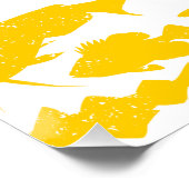 Poster Drapeau allemand fait de poisson - Design de pêche (Coin)