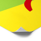 Poster Drapeau Amazigh Cadeau Drapeau Berbère Kabyles (Coin)