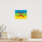 Poster Drapeau Amazigh Cadeau Drapeau Berbère Kabyles (Cuisine)