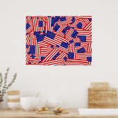 Poster Drapeau américain (Cuisine)