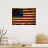 Poster Drapeau américain (Cuisine)