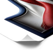 Poster Drapeau américain. (Coin)