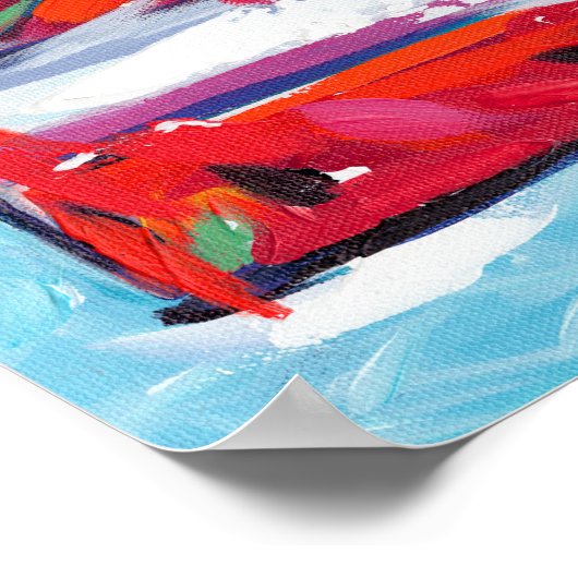 Poster Drapeau américain (Coin)