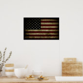 Poster Drapeau américain (Cuisine)
