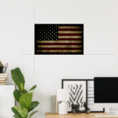 Poster Drapeau américain (Bureau à domicile)