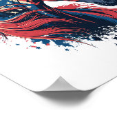 Poster Drapeau américain (Coin)