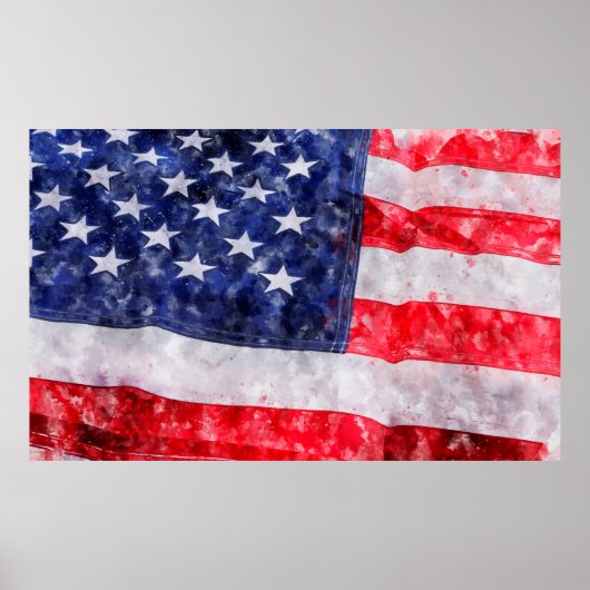 Poster Drapeau américain (Devant)
