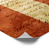 Poster Drapeau américain (Coin)