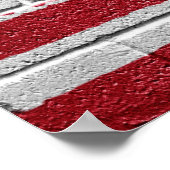 Poster Drapeau américain (Coin)