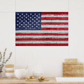 Poster Drapeau américain (Cuisine)