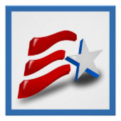 POSTER DRAPEAU AMÉRICAIN (Devant)