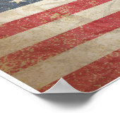 Poster Drapeau américain (Coin)