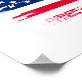 Poster Drapeau américain (Coin)