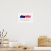 Poster Drapeau américain (Cuisine)