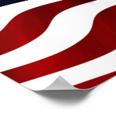 Poster Drapeau Américain (Coin)