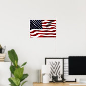 Poster Drapeau Américain (Bureau à domicile)