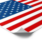Poster Drapeau américain (Coin)