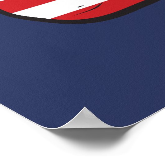 Poster Drapeau américain (Coin)