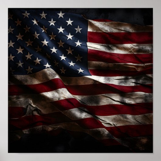 Poster Drapeau américain (Devant)