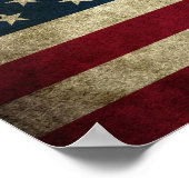 Poster Drapeau américain (Coin)