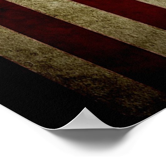 Poster Drapeau américain (Coin)