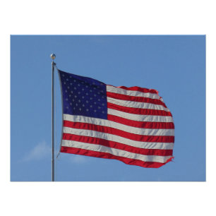 Poster Drapeau américain