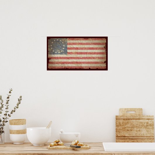 Poster Drapeau américain 1776 (Cuisine)