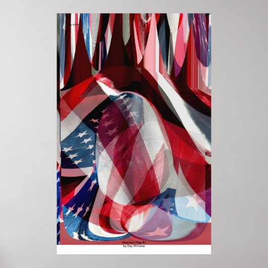 Poster Drapeau américain #2 (Devant)