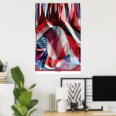 Poster Drapeau américain #2 (Bureau à domicile)