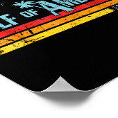 Poster Drapeau Américain 2025 Golfe Du Mexique (Coin)