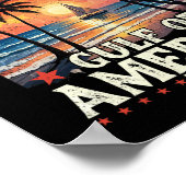 Poster Drapeau Américain 2025 Golfe Du Mexique (Coin)