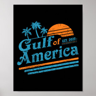 Poster Drapeau Américain 2025 Golfe M