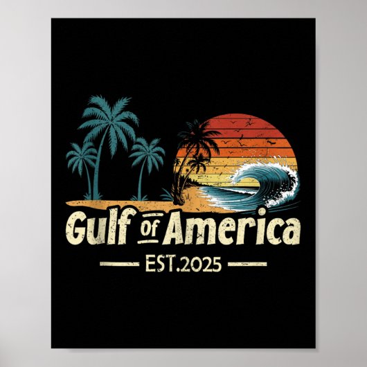 Poster Drapeau Américain 2025 Golfe M (Devant)