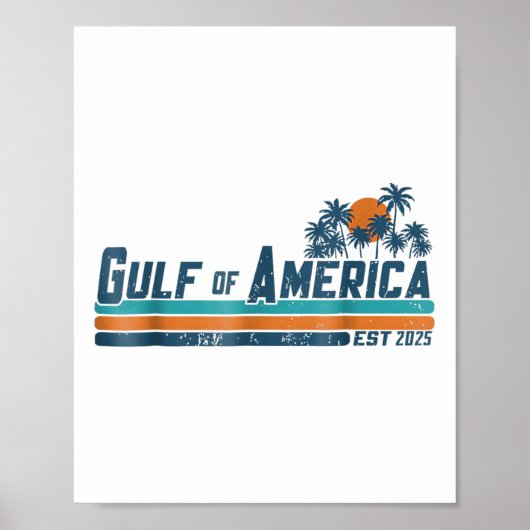 Poster Drapeau Américain 2025 Golfe M (Devant)