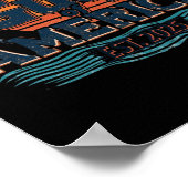 Poster Drapeau Américain 2025 Long S (Coin)